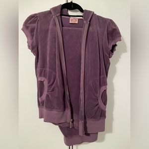 Juicy Couture Terry Jumpsuit - Purple/Lavender MEDIUM